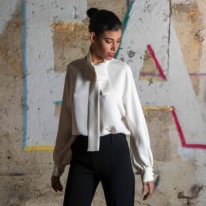 Camicia in seta marocain