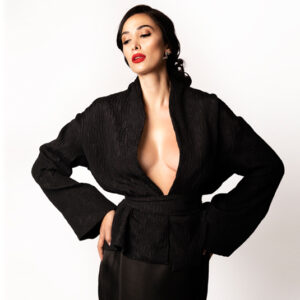 Giacca camicia a modello Kimono