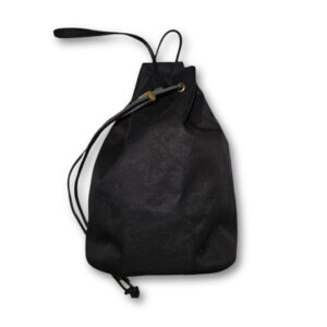 Borsa in tela di cotone impermeabile nera